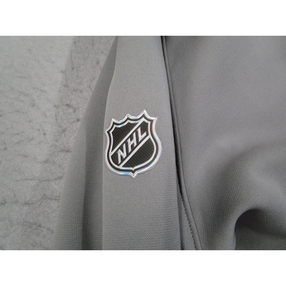 Fanatics Authentic Pro Los Angeles Kings Mens 2XL Gray Quarter Zip Pullover NHL